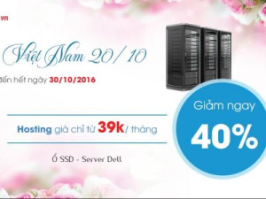 Chào mừng ngày Phụ nữ Việt Nam – HostingViet Giảm 40% Hosting dành cho cá nhân