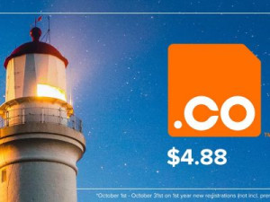 Đăng ký tên miền .CO giá chỉ 4.88$/năm, không giới hạn số lượng