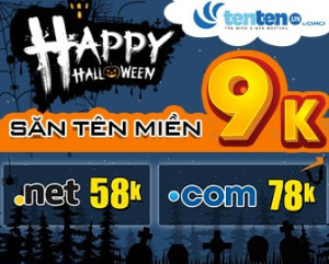 Tenten giảm giá cực sốc tên miền .COM, .NET chỉ từ 58k