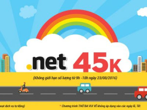Thứ 3 vui vẻ – Khuyến mại tên miền .NET chỉ còn 45k