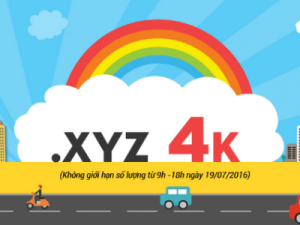 Thứ 3 vui vẻ – Khuyến mại tên miền .XYZ chỉ còn 4k